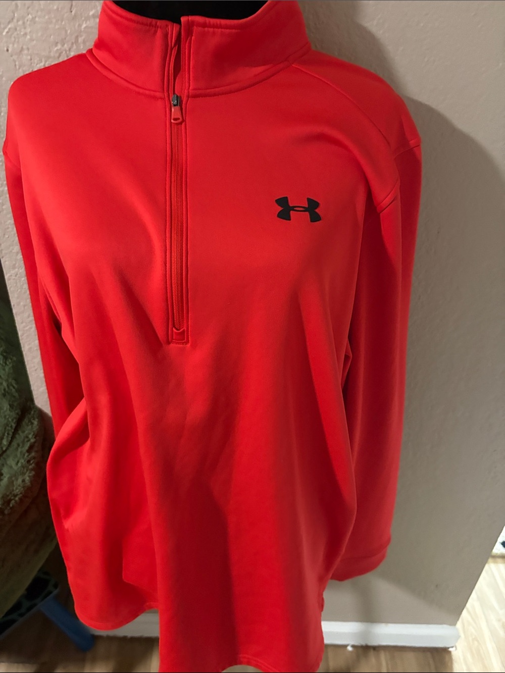 Under Armour Men’s Bright Red Half-Zip Performance Pullover